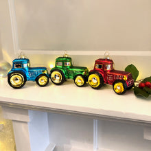 Hanging Christmas Tractor Decoration