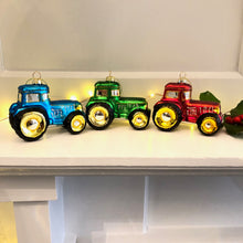 Hanging Christmas Tractor Decoration