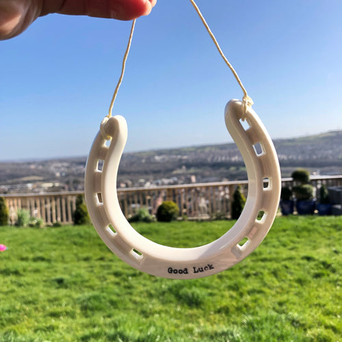 Lucky Porcelain Horseshoe Wedding Gift