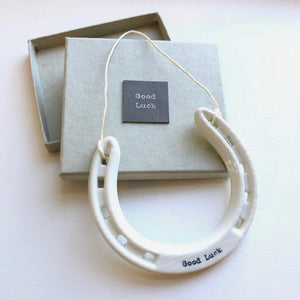 Lucky Porcelain Horseshoe Wedding Gift