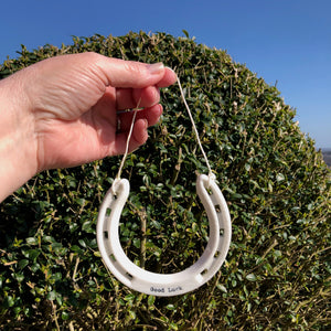 Porcelain Lucky Horseshoe Wedding Gift