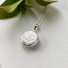 Sterling Silver Floral Locket