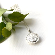 Sterling Silver Floral Locket