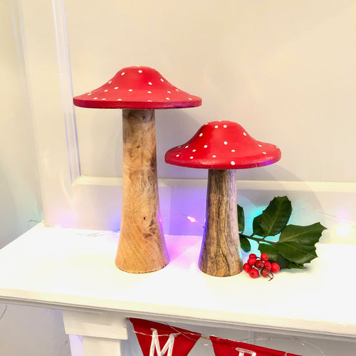 Large Wooden Toadstool