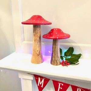 Large Wooden Toadstool