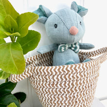 Personalised Linen Mouse In Basket