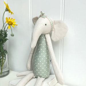 Personalised Toy Linen Elephant