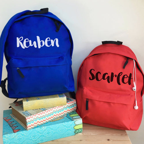 Personalised School Backpack (Vinyl)