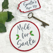 Santa's Magic Key And Milk Coaster