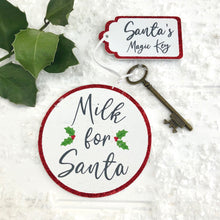 Santa's Magic Key And Milk Coaster