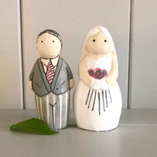 Wooden Handmade Wedding Bride and Groom