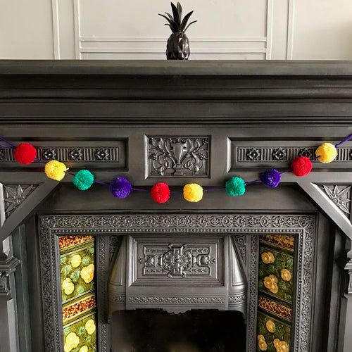 Pom Pom Multi Coloured Garland/Bunting
