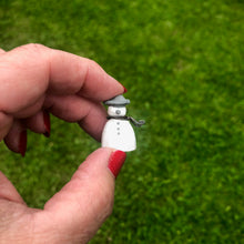 Wooden Christmas Snowman Family