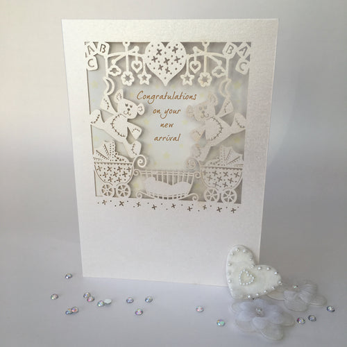 Delicate Cut Baby Card