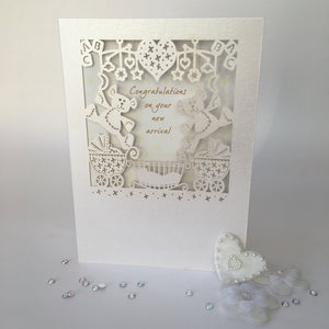 Delicate Cut Baby Card