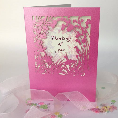 Delicate Cut Card Thinking Of You (3630)