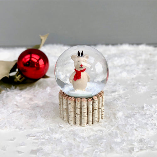 Christmas Little Rudolph Snow Globe