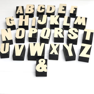 Wooden Alphabet Letter Block