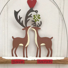 Personalised Kiss Me Deer Decoration