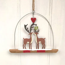 Personalised Kiss Me Deer Decoration