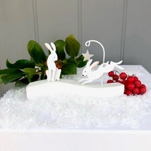 Christmas Jumping Hare Decoration