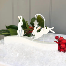 Christmas Jumping Hare Decoration