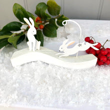 Christmas Jumping Hare Decoration