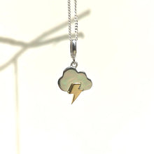 Sterling Silver And Gold Cloud Necklace
