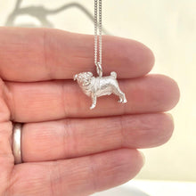 Sterling Silver Pug Necklace