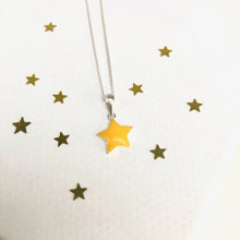 Sterling Silver And Enamel Star Necklace