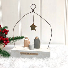 Handmade Wooden Nativity Scene