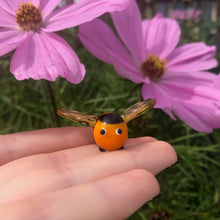 Hand Blown Glass Flying Bee