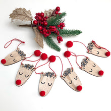 Christmas Rudolph Wooden Bunting