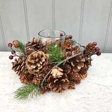 Christmas Pinecone T Light Holder