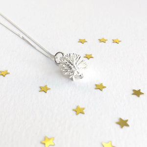 Sterling Silver Hedgehog Necklace