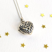 Sterling Silver Decorative Locket Necklace