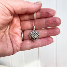 Sterling Silver Decorative Locket Necklace