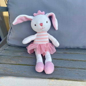 Knitted Newborn Rabbit Cuddly Toy