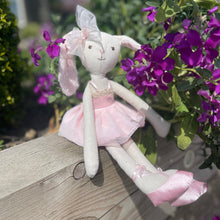 Linen Rabbit Ballerina Soft Toy