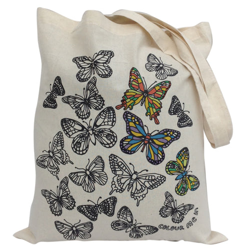Tote Bag Colour Me In Butterflies