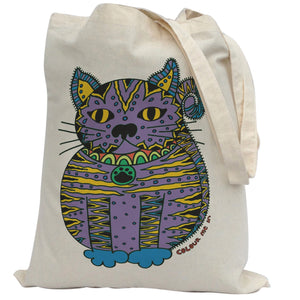 Tote Bag Colour Me In Cat
