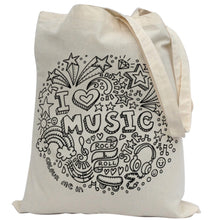 Tote Bag Colour Me In Music