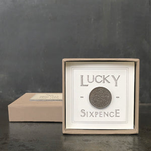Wedding Lucky Sixpence In Gift Box