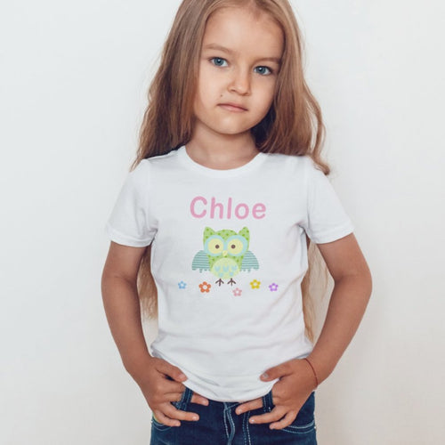 Personalised Green Owl T-Shirt