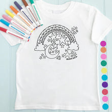 Moon T-Shirt Personalised To Colour in