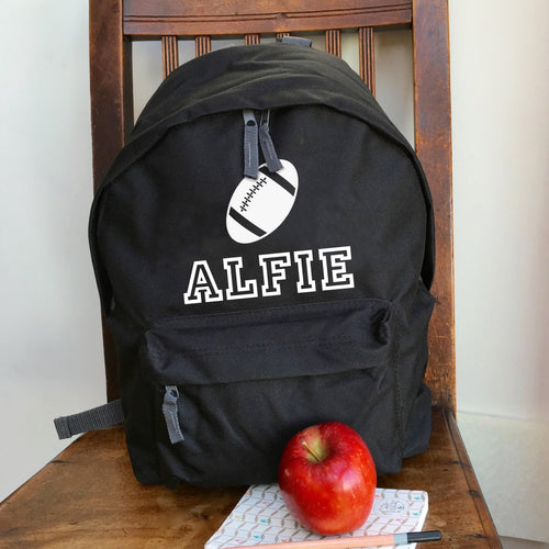 Personalised Rugby Backpack with ANY NAME