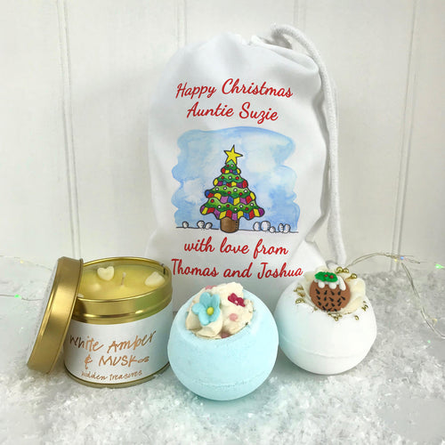 Bath Gift Set and Candle