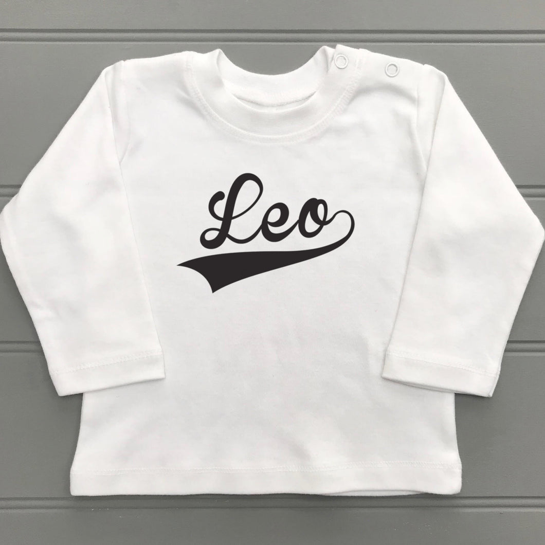 Personalised Baby T-Shirt Long Sleeve