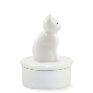 Porcelain Keepsake Box Cat