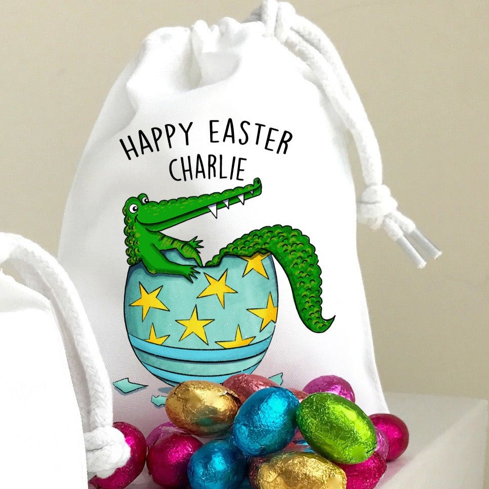 Personalised Easter Gift Bag With Eggs